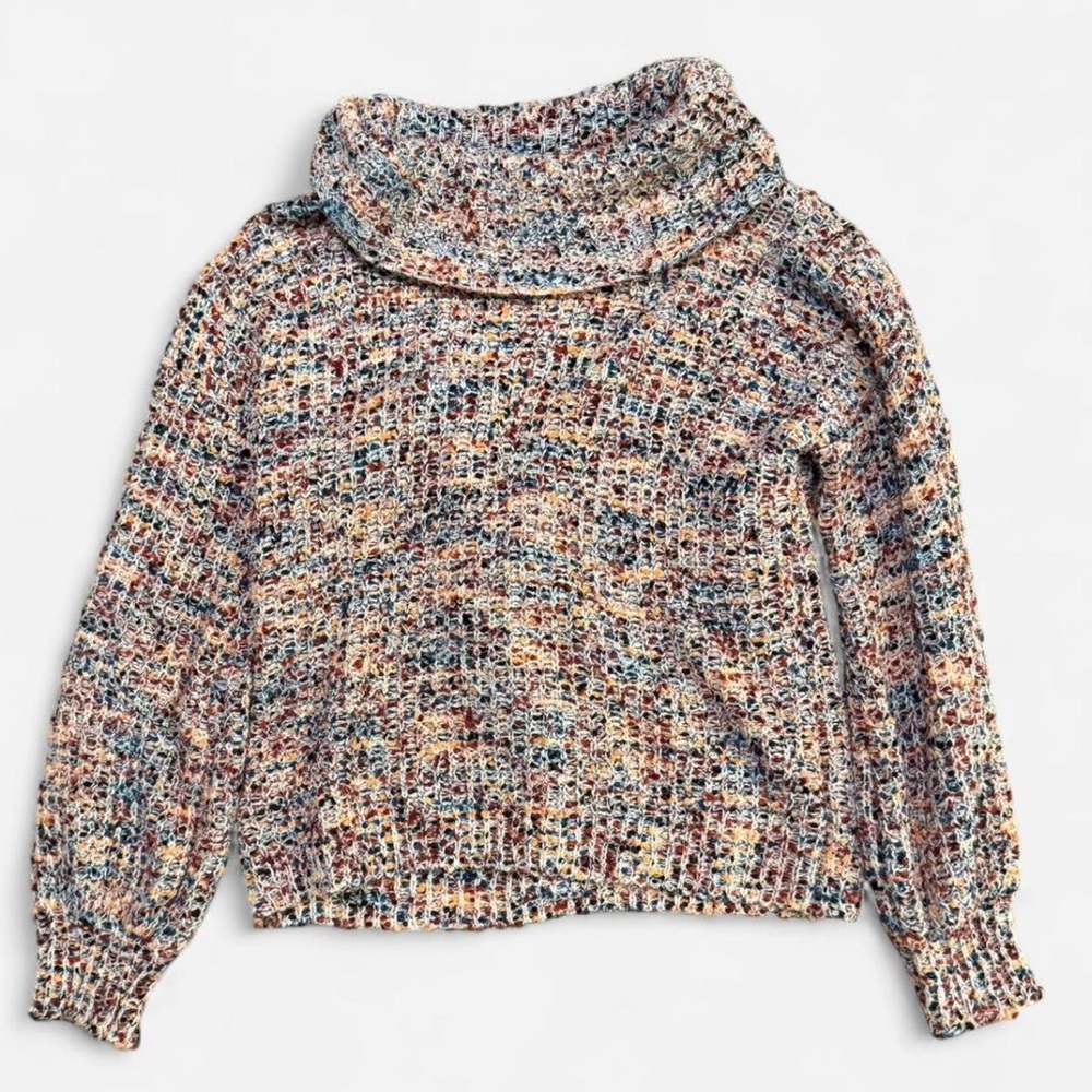 Kids Art Class Multicolor Knit Turtleneck Sweater - Picture 1 of 2
